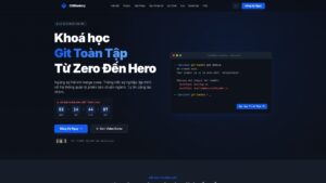 Landing Page Bán Khóa Học GIT