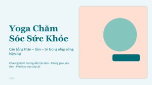 Mẫu Slide thuyết trình 3: Yoga chăm sóc sức khỏe